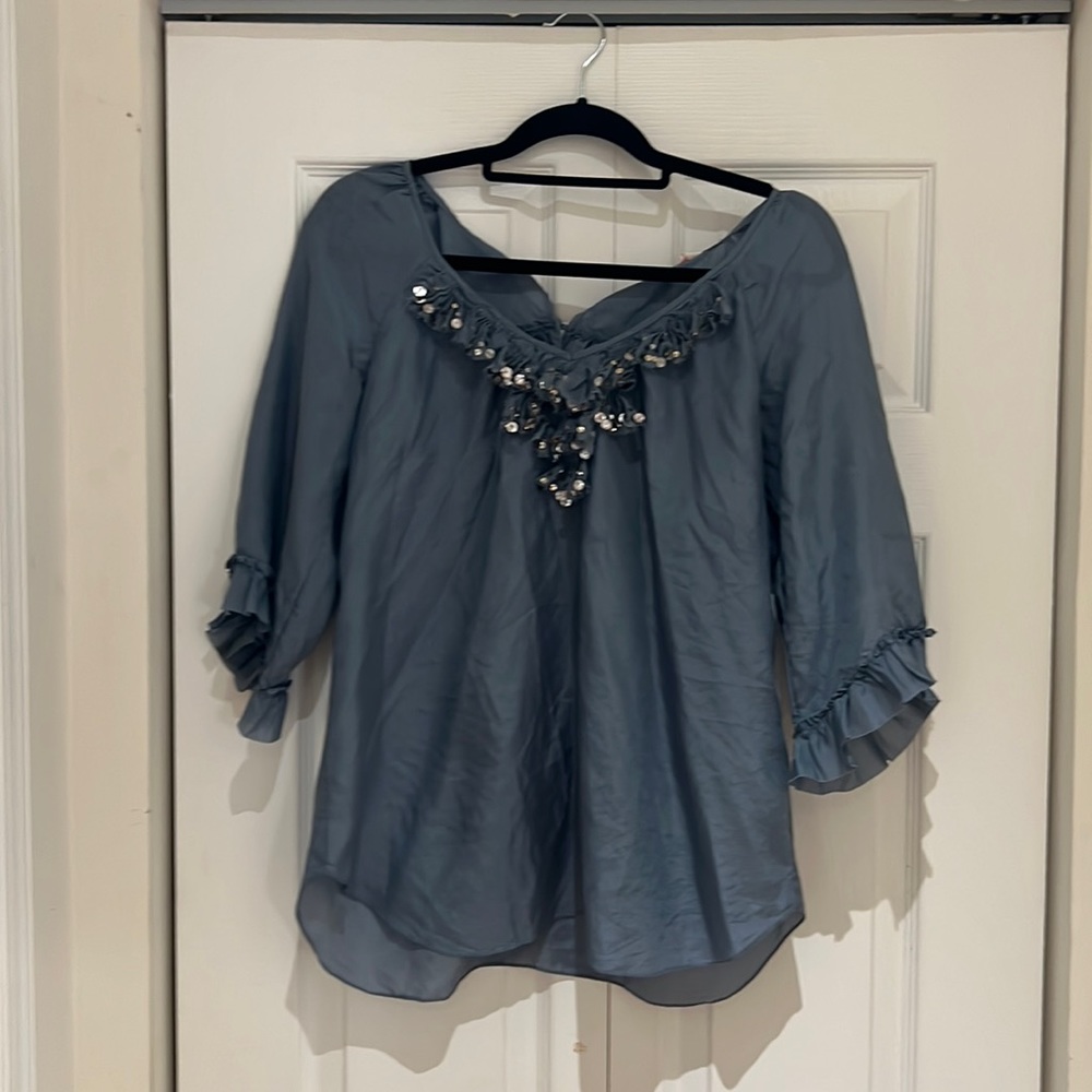 100% silk blouse